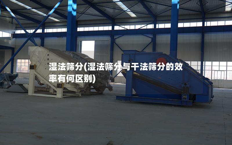 湿法筛分(湿法筛分与干法筛分的效率有何区别)