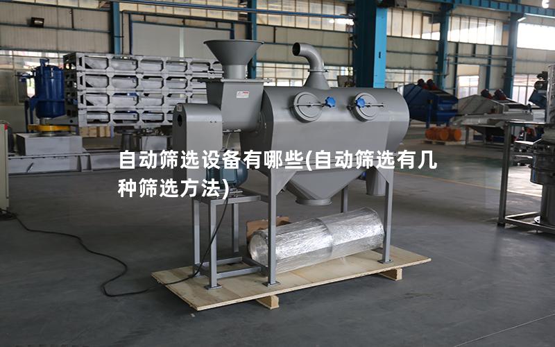 自动筛选设备有哪些(自动筛选有几种筛选方法)