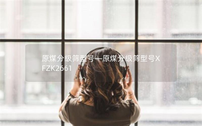 原煤分级筛型号—原煤分级筛型号XFZK2661