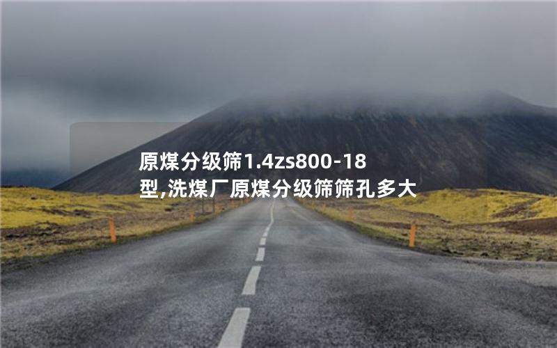 原煤分级筛1.4zs800-18型,洗煤厂原煤分级筛筛孔多大