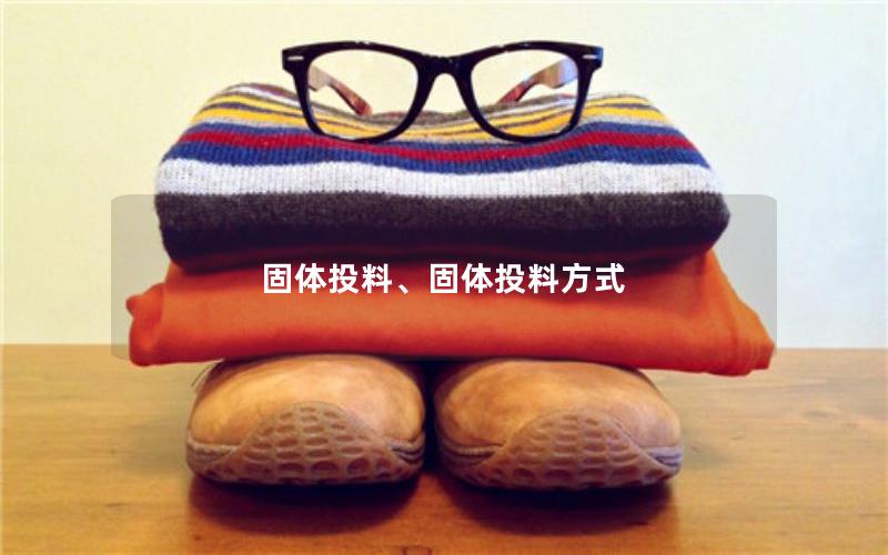 固体投料、固体投料方式