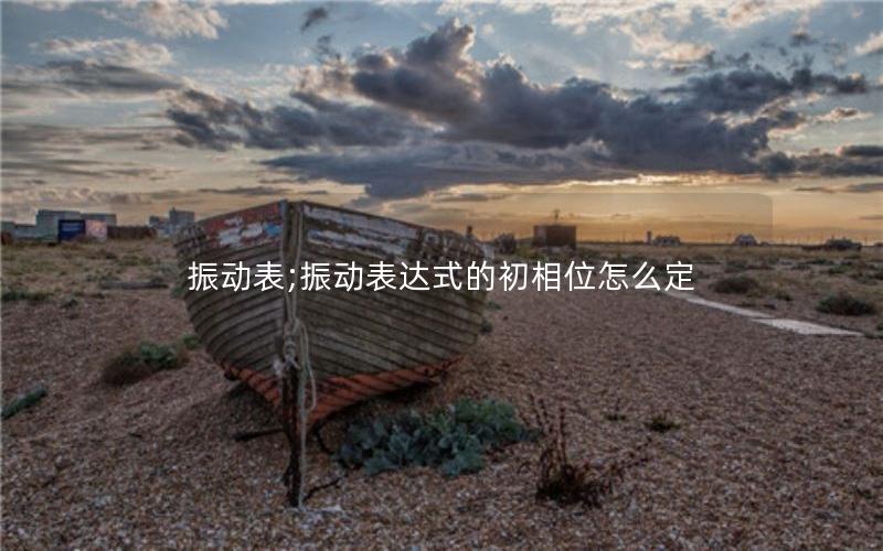 振动表;振动表达式的初相位怎么定