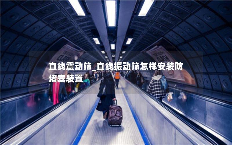 直线震动筛_直线振动筛怎样安装防堵塞装置