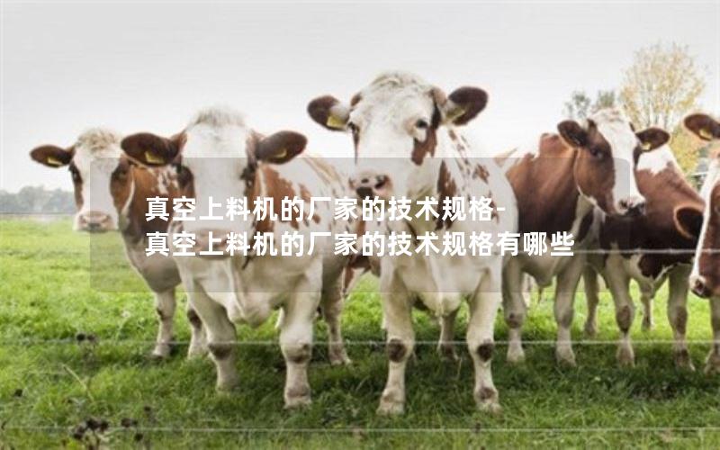 真空上料机的厂家的技术规格-真空上料机的厂家的技术规格有哪些