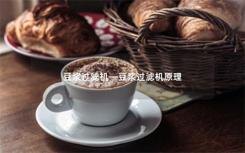 豆浆过滤机—豆浆过滤机原理 豆浆过滤机—豆浆过滤机原理