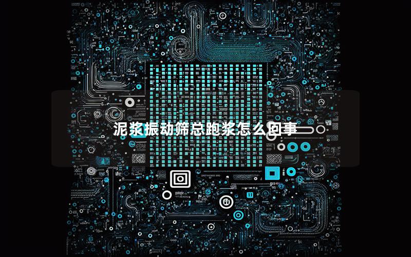 泥浆振动筛总跑浆怎么回事