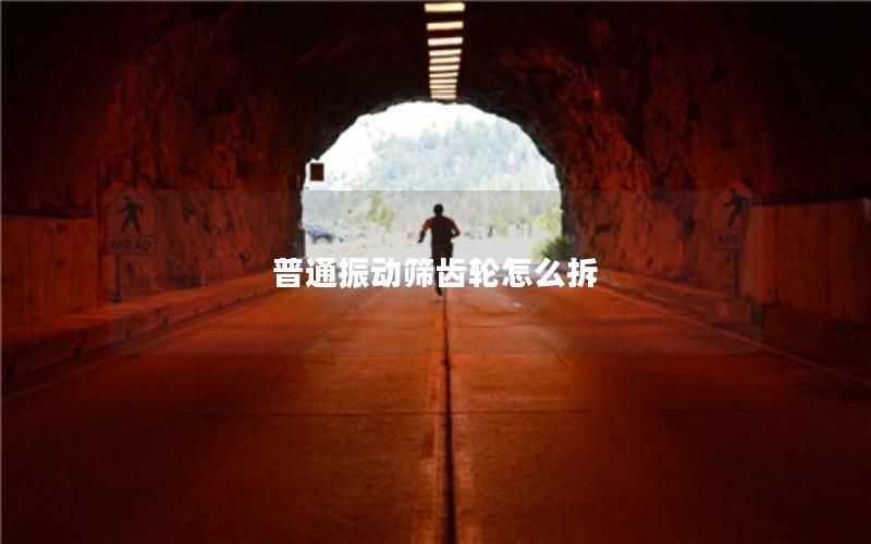 普通振动筛齿轮怎么拆