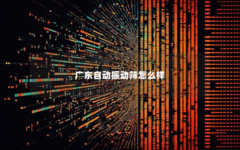 广东自动振动筛怎么样