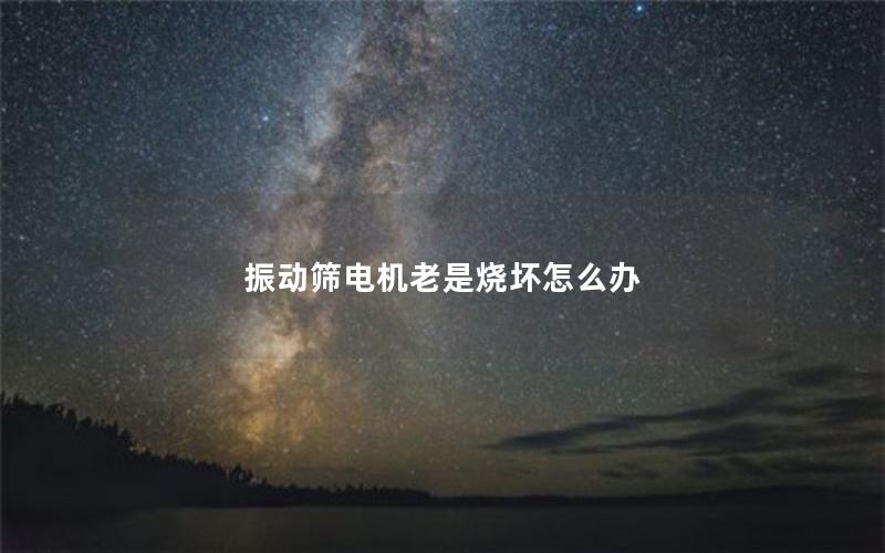 振动筛电机老是烧坏怎么办