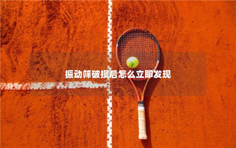 振动筛破损后怎么立即发现