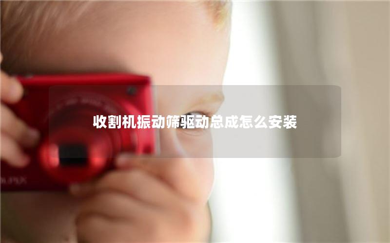 收割机振动筛驱动总成怎么安装