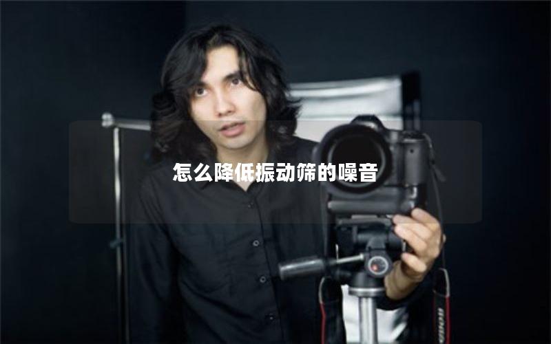 怎么降低振动筛的噪音