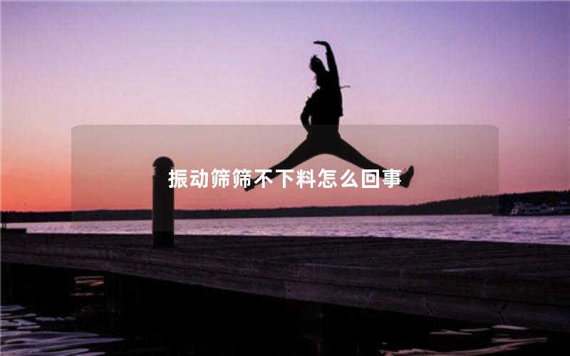 振动筛筛不下料怎么回事