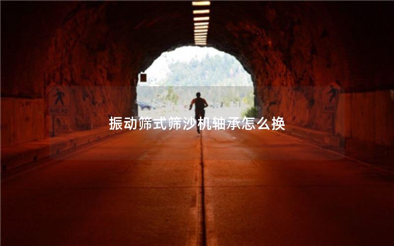 振动筛式筛沙机轴承怎么换