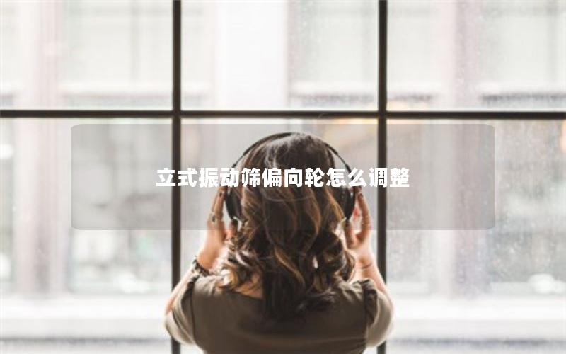 立式振动筛偏向轮怎么调整