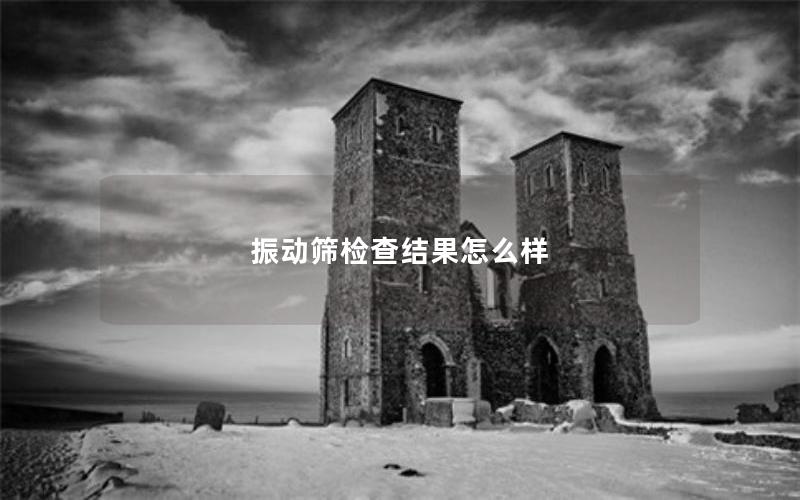 振动筛检查结果怎么样