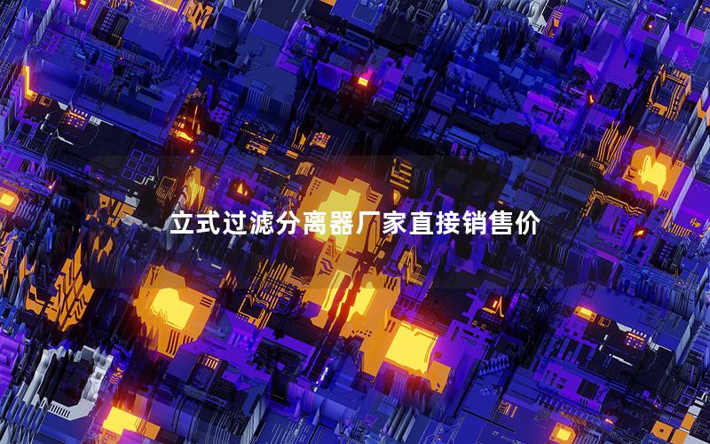 立式过滤分离器厂家直接销售价