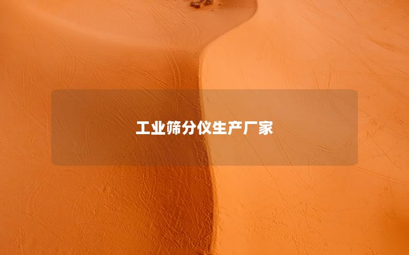 工业筛分仪生产厂家 工业筛分仪生产厂家