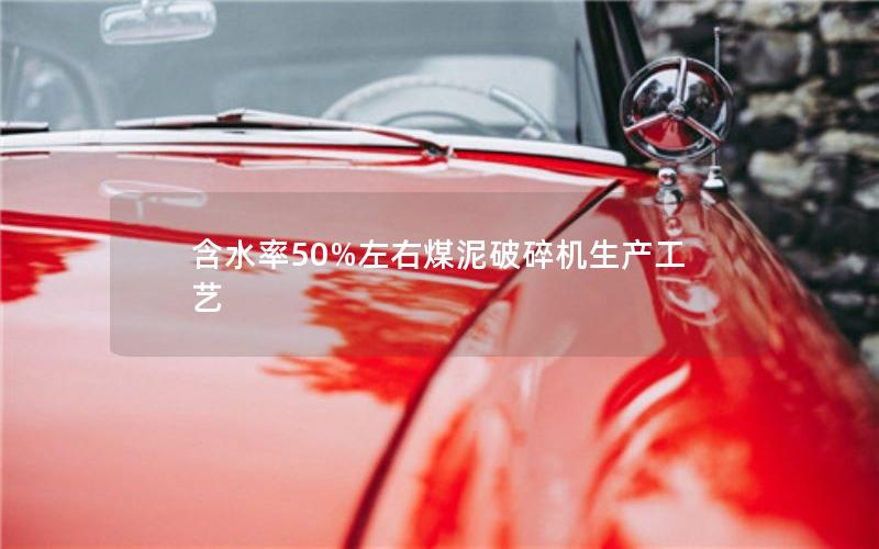 含水率50%左右煤泥破碎机生产工艺 含水率50%左右煤泥破碎机生产工艺