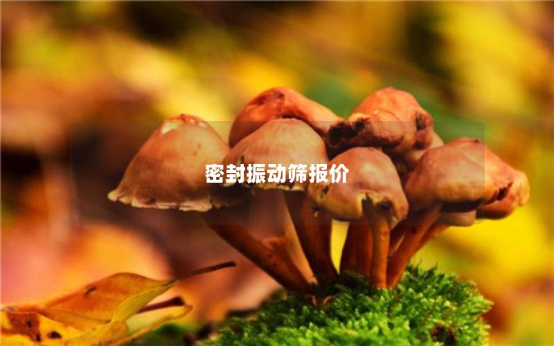 密封振动筛报价 密封振动筛报价