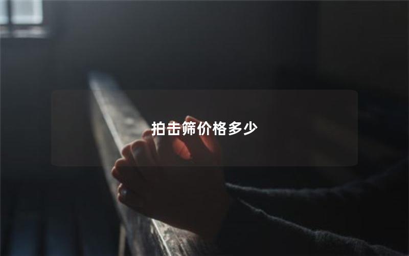 拍击筛价格多少