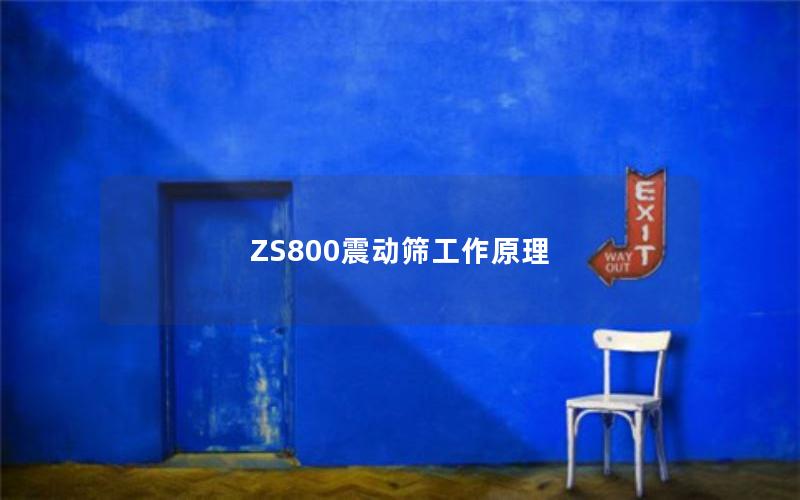 ZS800震动筛工作原理 ZS800震动筛工作原理