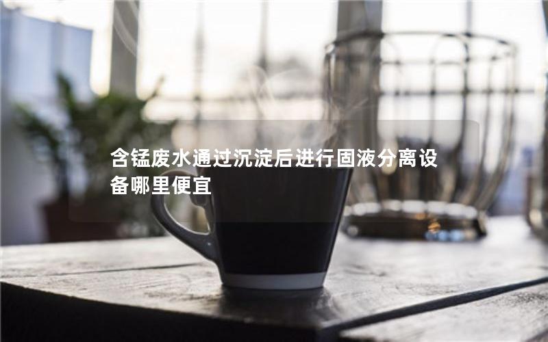 含锰废水通过沉淀后进行固液分离设备哪里便宜 含锰废水通过沉淀后进行固液分离设备哪里便宜