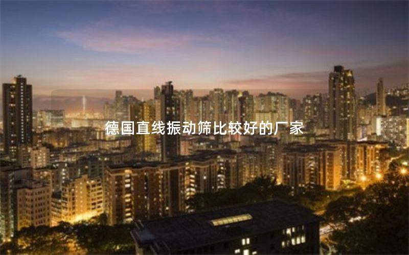 德国直线振动筛比较好的厂家