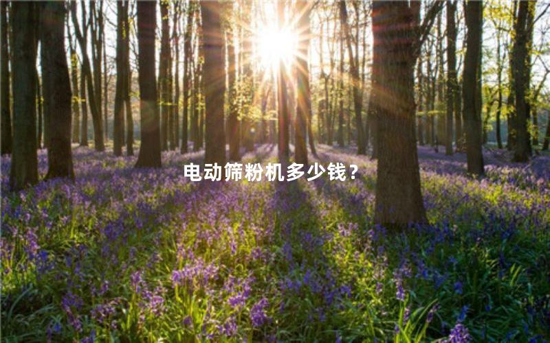 电动筛粉机多少钱？