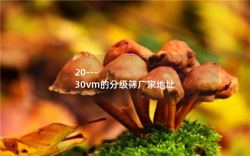 20---30vm的分级筛厂家地址 20---30vm的分级筛厂家地址