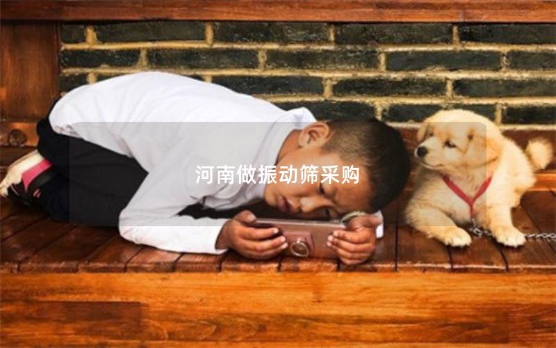 河南做振动筛采购