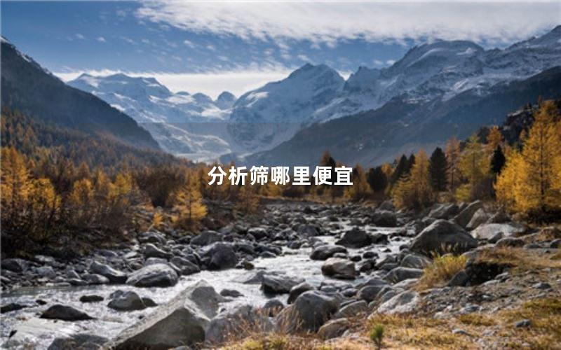 分析筛哪里便宜 分析筛哪里便宜