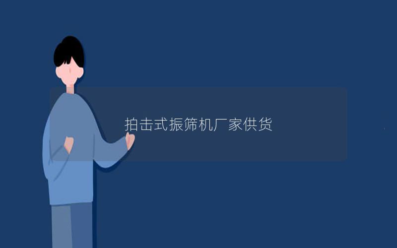 拍击式振筛机厂家供货