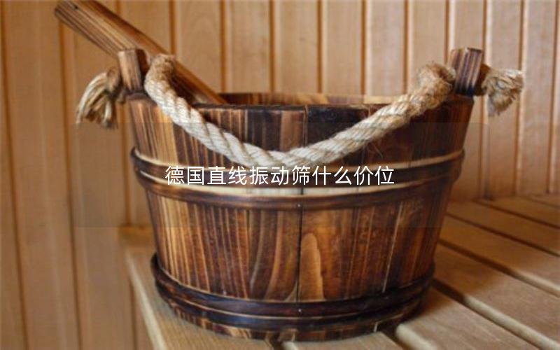 德国直线振动筛什么价位