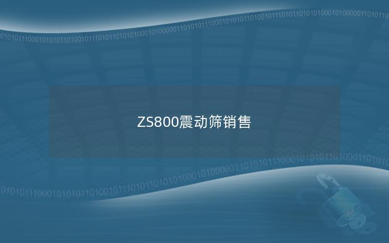 ZS800震动筛销售 ZS800震动筛销售