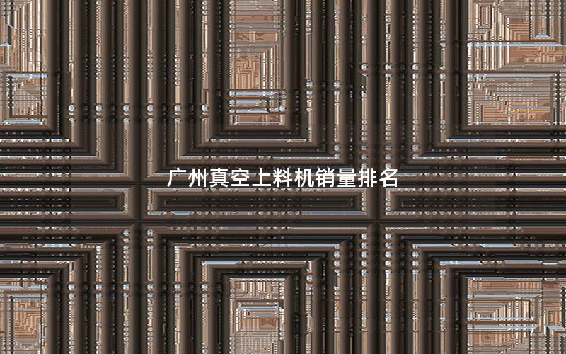 广州真空上料机销量排名