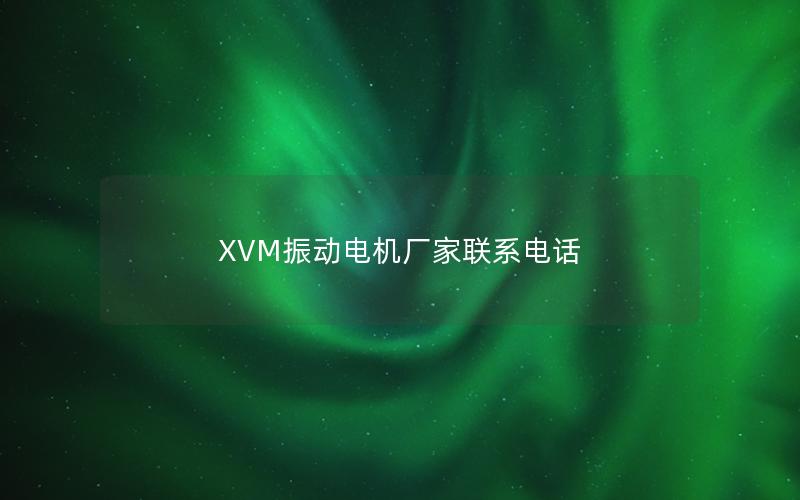 XVM振动电机厂家联系电话 XVM振动电机厂家联系电话