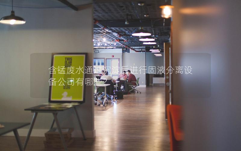 含锰废水通过沉淀后进行固液分离设备公司有哪些? 含锰废水通过沉淀后进行固液分离设备公司有哪些?