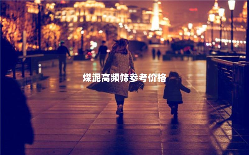 煤泥高频筛参考价格