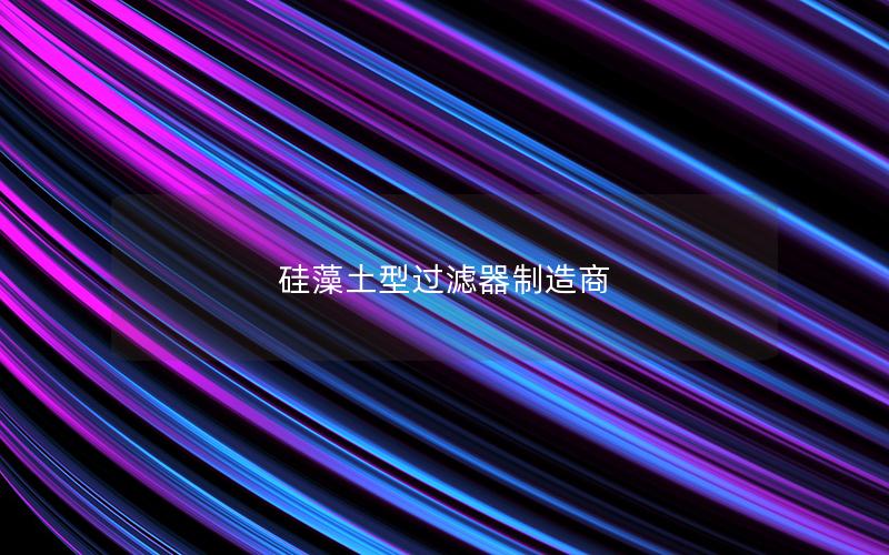 硅藻土型过滤器制造商