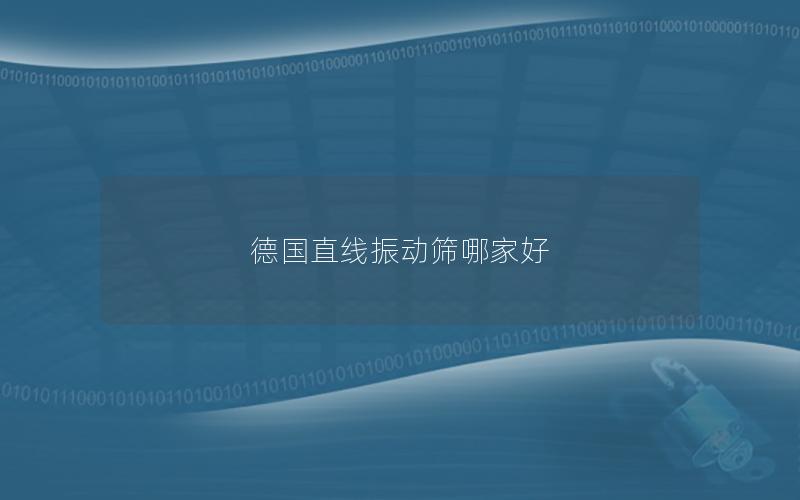 德国直线振动筛哪家好