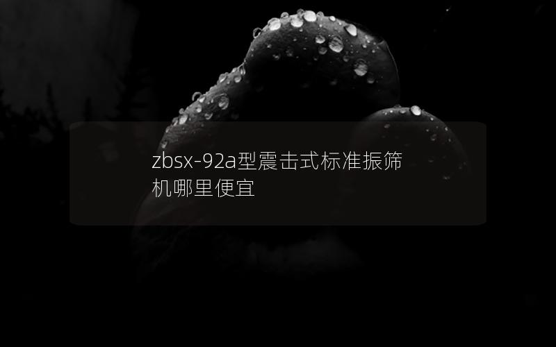 zbsx-92a型震击式标准振筛机哪里便宜 zbsx-92a型震击式标准振筛机哪里便宜