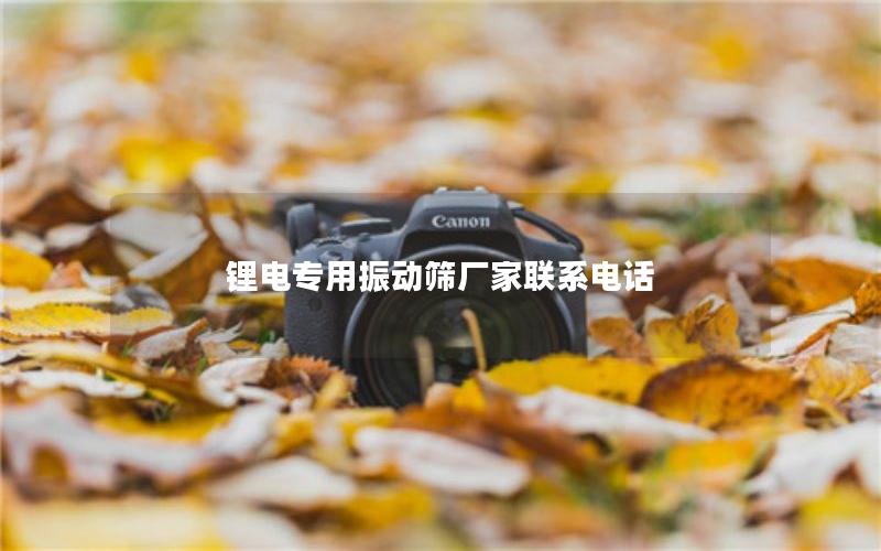 锂电专用振动筛厂家联系电话