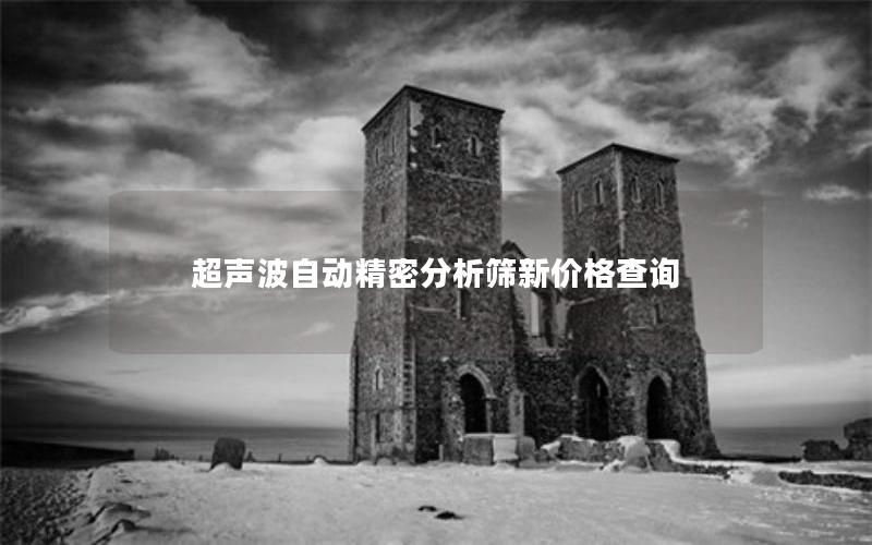 超声波自动精密分析筛新价格查询