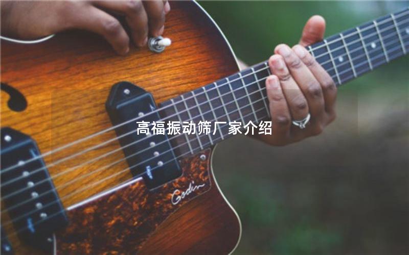 高福振动筛厂家介绍