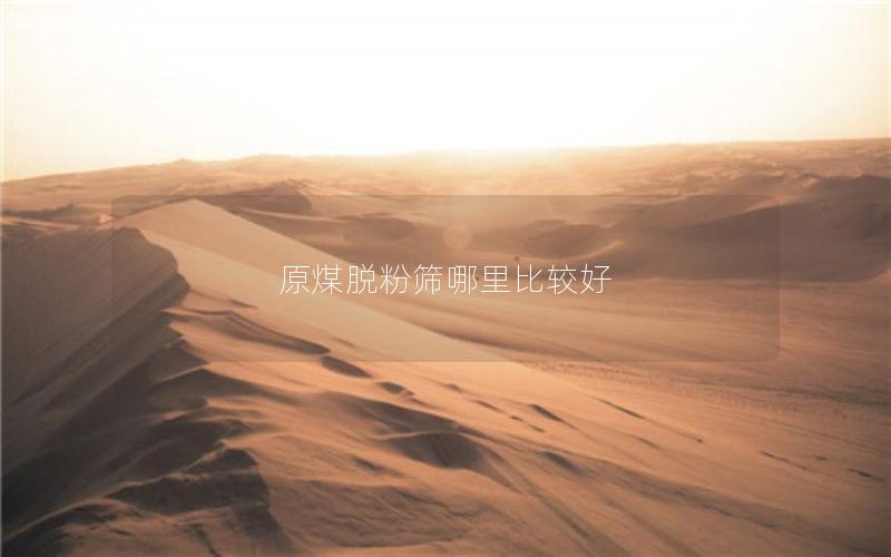 原煤脱粉筛哪里比较好