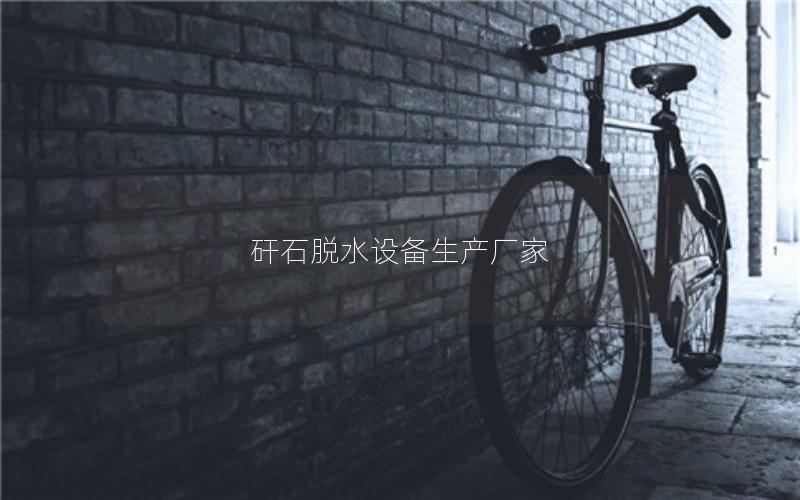 矸石脱水设备生产厂家