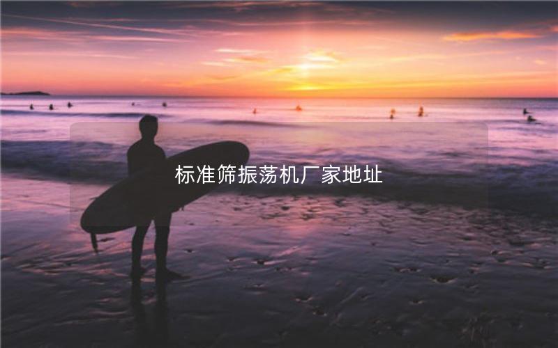 标准筛振荡机厂家地址