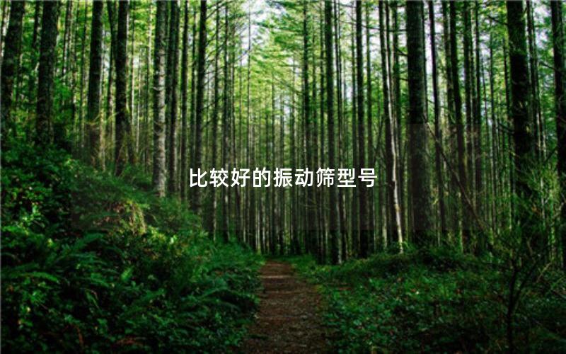 比较好的振动筛型号