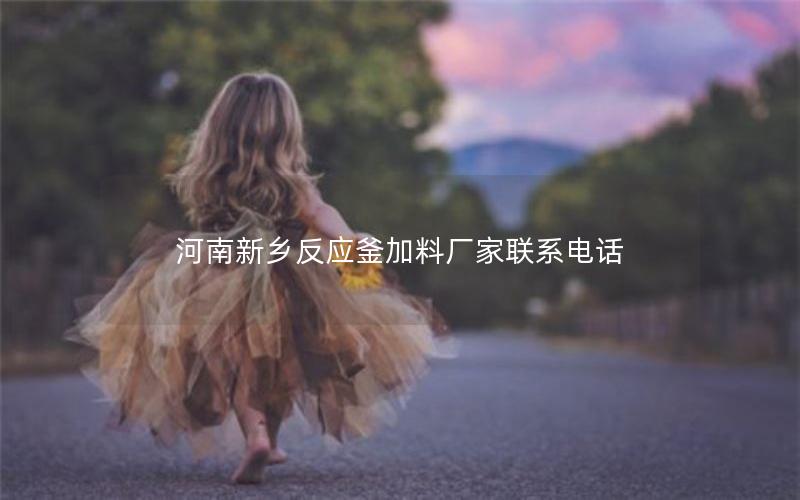 河南新乡反应釜加料厂家联系电话